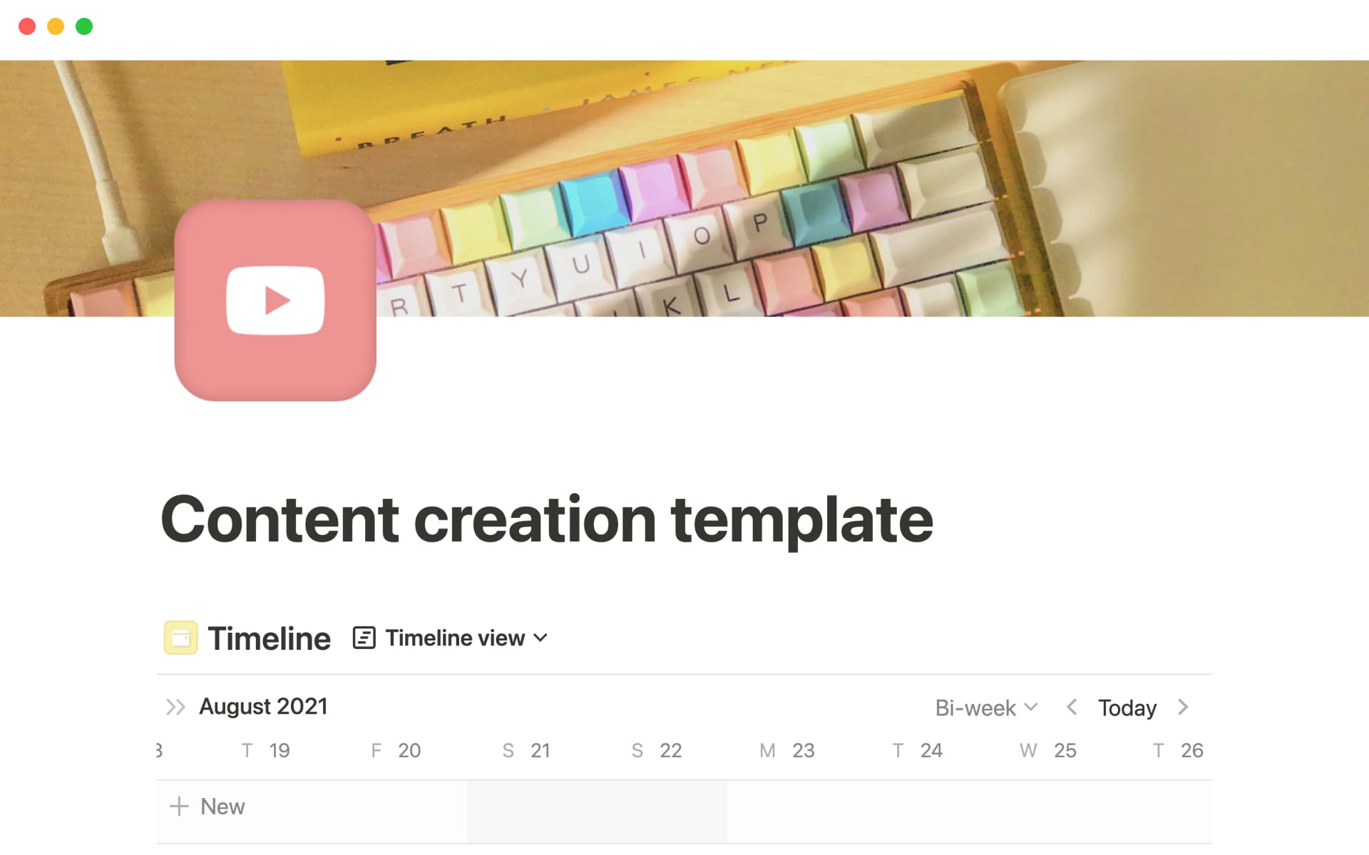Content Creator Hub – Notion Template