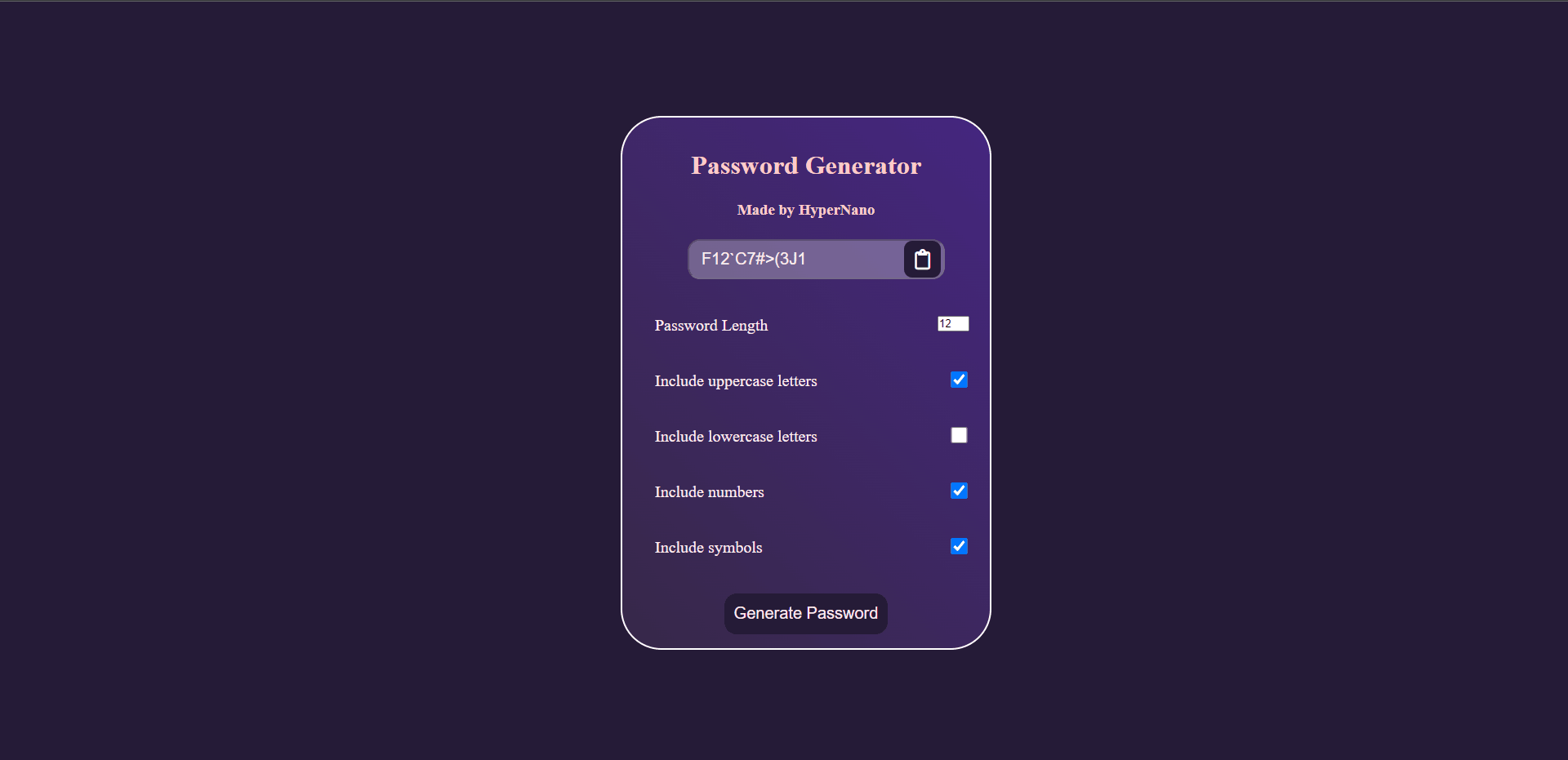  Password Generator App – Create Strong & Secure Passwords Instantly
